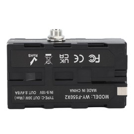 Dummy Battery NP F970 F750 F570 F550 DC Coupler Continuous Power Adapter with DC Interface for DCRVX2100 for Atomos V Monitor Camera