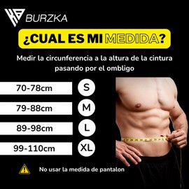 BURZKA Faja Cinturon Levantamiento Crossfit Pesas Gym Soporte Lumbar con Auto Bloqueo (grande)