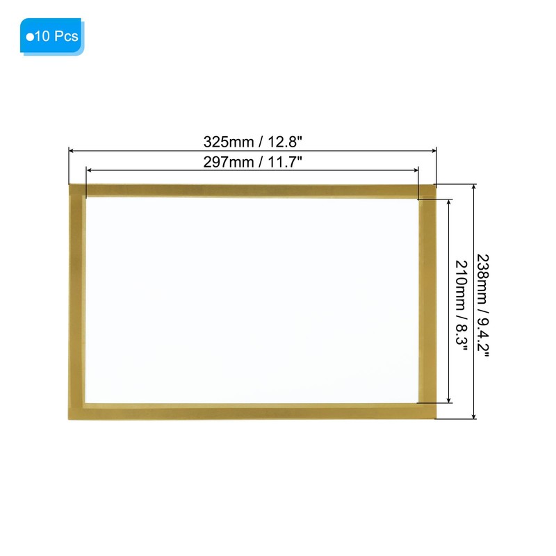 PATIKIL Magnetic Sign Holder 8.5x11 Set of 10 Magnetic Display