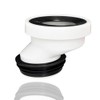 ieron 5cm Offset Toilet Connection Pipe, Plastic Excentric Angled Rigid