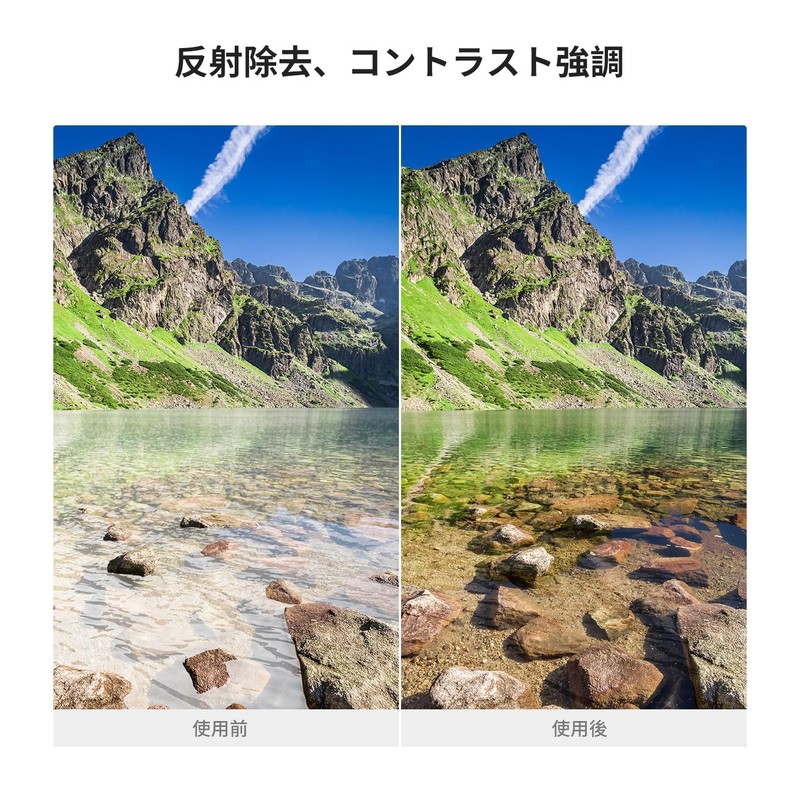 K&F Concept 58mm PL Filter for Reflection Adjustment with Lens