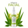 Tónico De Aloe Vera,Té Verde Hamamelis Hidratante Facial 500 Ml