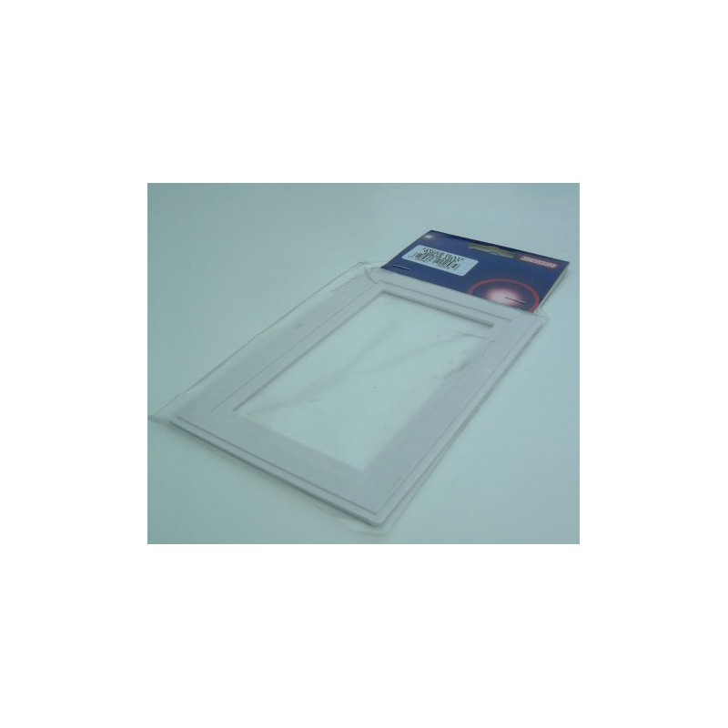 2 X 2 x Double light switch finger plate. White
