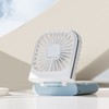 Foldable Necklace Fan Folding Digital Desktop Mobile Phone Holder Small