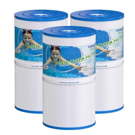 TOREAD Watkins 31489 Replacement Filter, Compatible Pleatco PWK30, Unicel C-6430, Filbur FC-3915, P/N0969601, 71825, 73178, 73250, 30 sq. ft. Hot Spring Spa Filter (3)