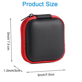 HYGAMOCC for Earbuds Carrying Case,Headphone/Earphone Hard Protective Carrying Case Bag(Pink)