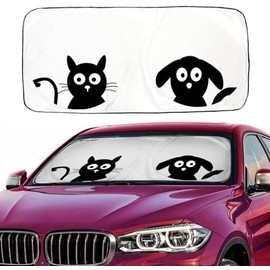Parasol para parabrisas de coche con diseño único para mantener tu vehículo fresco y sin daños, caricaturas animadas, Pet Design, Pet Design
