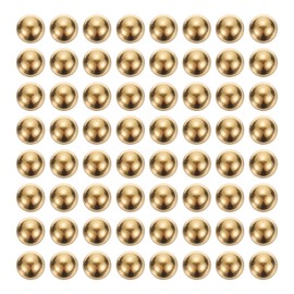uxcell 100pcs Precision Solid Brass Bearing Balls 4mm Industrial Brass Ball Spheres for Machinery, Automotive, and DIY