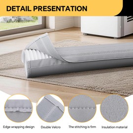 Portable Air Conditioner Hose Cover Wrap, AC Exhaust Duct Tube Insulation Sleeve Fits 5" & 5.9" Diameter Hoses for Heat Reduction & Energy Saving