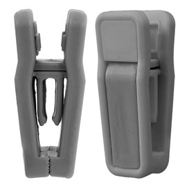 CACASO 50 Pcs Hanger Clips for Hangers,Plastic Baby Hanger Clips,Grey Finger Clips,Pant Hangers Clips,Strong Pinch Grip Clips for Skirt Pants Clothes Hangers (Grey)