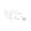 HGW 2 x Trailer Flap Hinge with Screw-On Bolt/Side Hinge