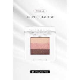 Missha The Style Triple Shadow No.01 brownie Pink