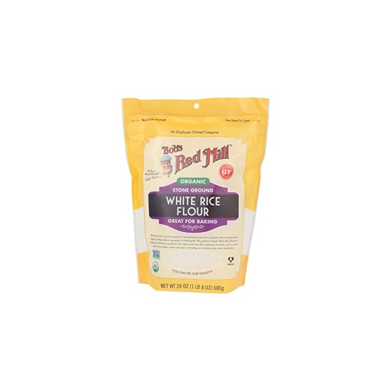 Bob's Red Mill Organic White Rice Flour, 24 Oz