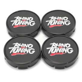 RTrhinoTuning 4Pcs 54mm Wheel Center Caps for Ford Rim Compatible with Mustang Fusion Focus Edge Hub Center Caps, OD 2.13” (54 mm) ID 51” (2.01 mm) Black Replacement 6M21-1003-AA Hubcaps