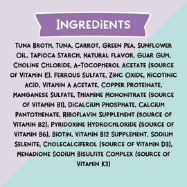 LOVE, NALA - Natural Adult Cat Wet Food - FLAKED Tuna with Carrot & Green Pea in Broth - Grain Free, Non-GMO, Lean Protein, Digestive Fiber Blend, Added Minerals & Vitamins - 12 Pack, 2.4 lbs.