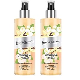 bruno banani Sunset Blossom Body Splash, lebhaft sommerliches K√∂rperspray f√ºr Damen, 250ml (Packung mit 2)