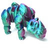 3D Printed Rhinoceros Models,Flexible Joint Animal lacertid Figurines, Stress Relief,