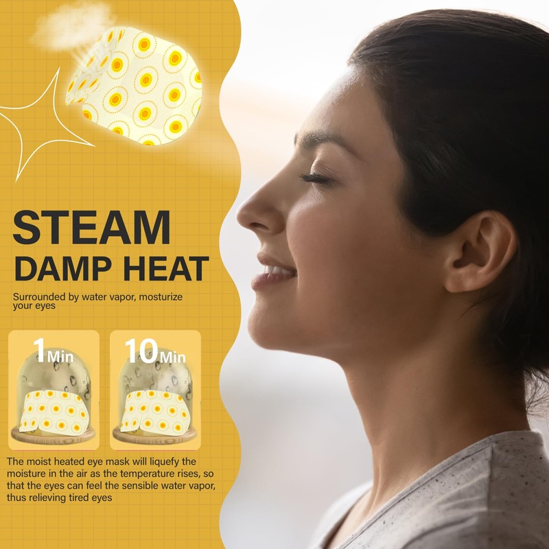 16 Packs Warming Eye Mask Steam Eye Mask for Eye