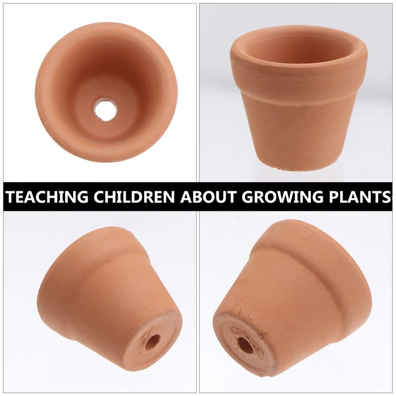 Toddmomy 10Pcs Mini Terracotta Pots Clay Pottery Planter Succulent Nursery
