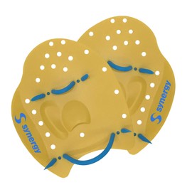 Synergy Hand Paddles for Swim Training (Lemon, Medium)