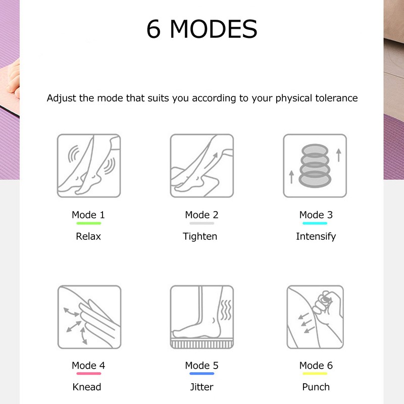 Pulse Massage Foot Pad 6 Modes EMS Foot Massager Machine