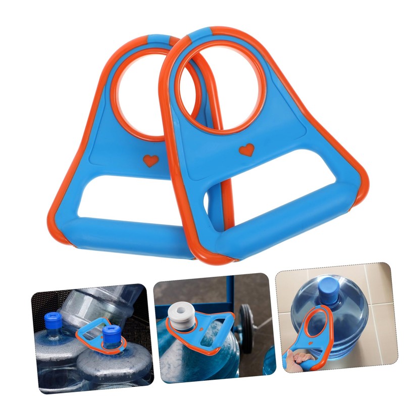ULTECHNOVO 2Pcs Ergonomic Water Bottle Carrier Handles Labor Saving Slip
