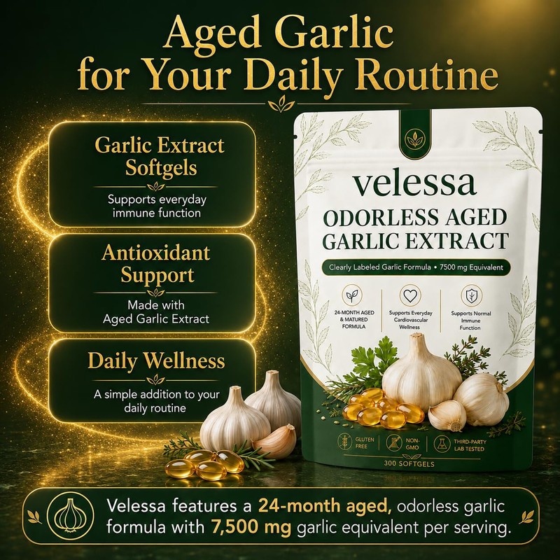 Aged Garlic, 24-Month Odorless Formula, 300 Softgels