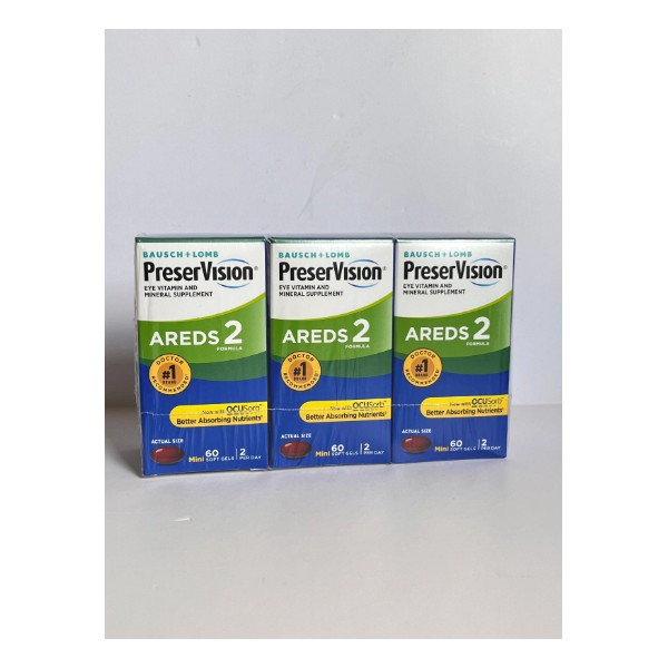 Preservision AREDS 2 Eye vitamins - 3 Boxes of 60