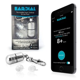 HiFi Tapones de Oídos - Protección Auditiva Invisible para Concierto, Festival Música, Músicos, Moto. Discreta y Confortable Reducción de Ruido de Alta Fidelidad. Con Estuche Compacto y App