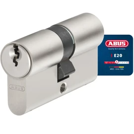 ABUS Profile Cylinder E20NP 28/28 - Door Lock for Security on House and Apartment Doors Including 3 Keys - ABUS Security Level 5