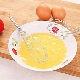 4 Stainless Steel Whisks Kitchen Tiny Whisk Egg Beater for Cooking Whisking Blending Beating Stirring