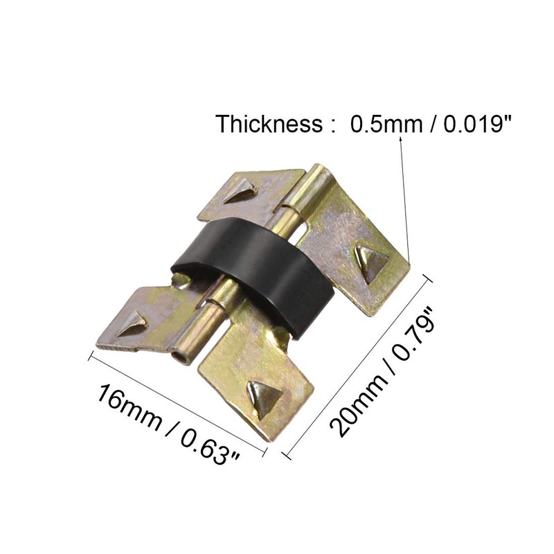 sourcing map Spring Loaded Hinges for Glasses Case Jewelry Wooden
