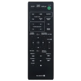 VINABTY RM-AMU212 Replacement Remote Control Suitable for Sony Home Audio System RMAMU212 CMT-X3CD HCD-SBT20 CMT-SBT20 SS-SBT20 CMTSBT20 CMTX3CD HCDSBT20 SSSBT20