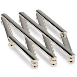 SILBERKANNE Scissor Trivet Extendible 55 x 13 cm Premium Silver Plated Elegant Silver-Plated in Top Workmanship