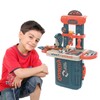 Plastic Dressing Playset 3 in 1 Red Makeup Suitcase Kids