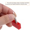 sourcing map 8pcs Plastic Hex Shank Screwdriver Bit Holder Organizer