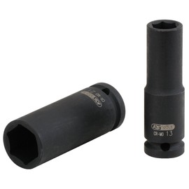 KS TOOLS 515.1117 1/2" Hexagon Impact Socket, deep, 17mm, one Size, Clear