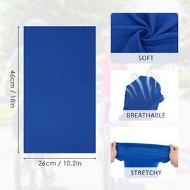 kilofly 6/8 pc Neck Gaiter Headband Bandana Seamless Headwear Head Wrap Set