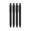 U Brands Midnight Monterey Ballpoint Pens, 4 Count, Black Soft