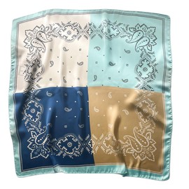 prinfantasy Headscarf Women's Summer Scarf Silk Bandana Hair Wrap Neckerchief for Women Girls, DE070255