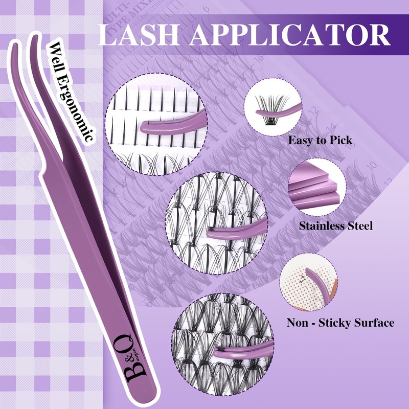 B&Q Wimpern Extensions Set 30D+40D DIY Lash Extension Set Mit