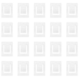 FINBe Cabinet Hinge Limiter Clamp White Plastic Limiter 90 Degree Angle Limiter for Soft Closing Cabinet Hinges 20PCS (White)