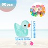 BeoTnp 60PCS Mini Resin Animals, Luminous Mini Plastic Animals, Mixed