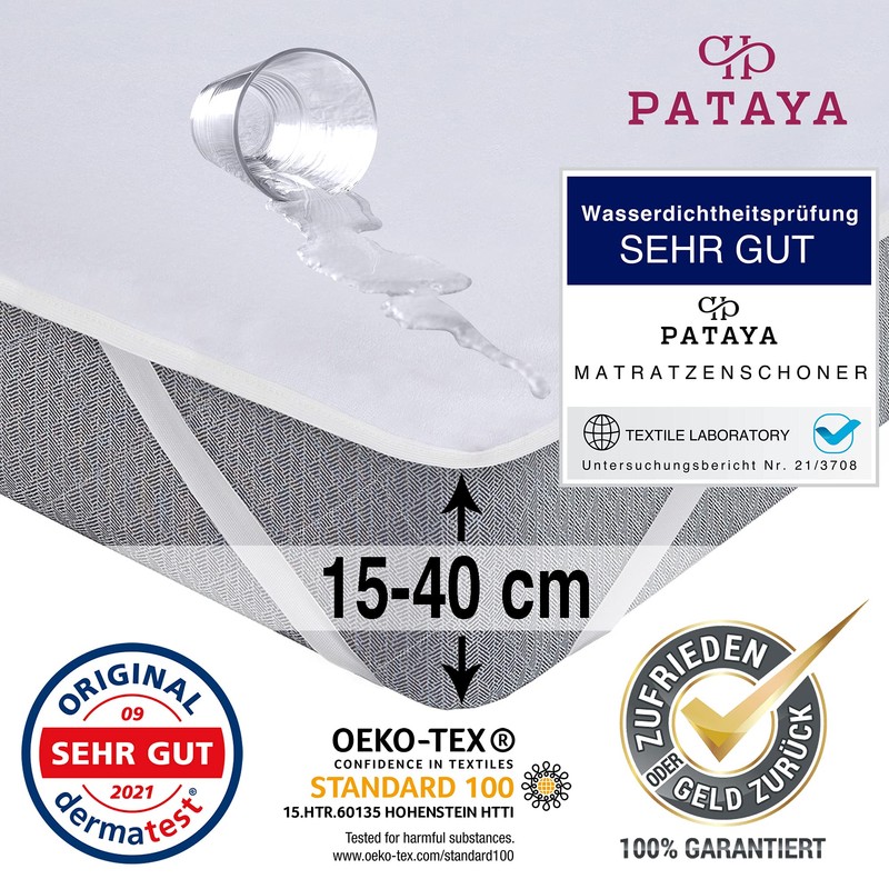 Mattress Protector 140 x 200 cm - Waterproof Mattress Topper