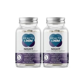 Health & Him Night Men's Supplement, Vegan, 60 Day Supply