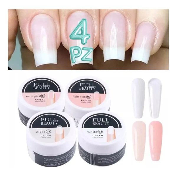 Professional Nail Builder Gel Kit – 4-Piece Set for Manicure