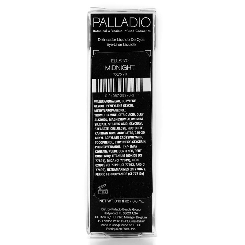 Palladio Liquid Eyeliner, Highly Pigmented and Waterproof Eyeliner, For Intense