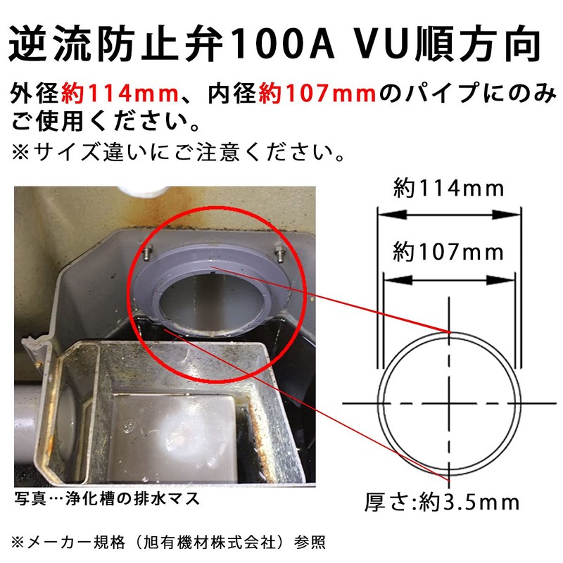 Kansai Kako Guerrilla Heavy Rain Backflow Exhaust Valve Forward Direction
