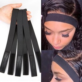 Aorbige 10 Pcs Wig Band For Melting Lace Band Elastic Bands For Wig Edge Lace Frontal Melt Adjustable Wrap Wig Bands for Keeping Wigs in Place (10Pcs, Wig adjustable bands)