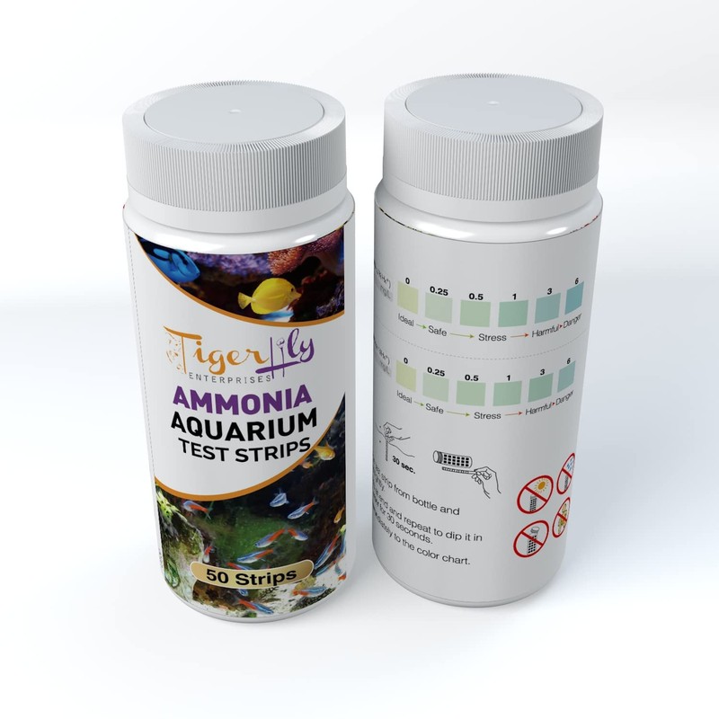 Tigerlily Enterprises Ammonia Test Kit Aquarium Test Strips For Fast